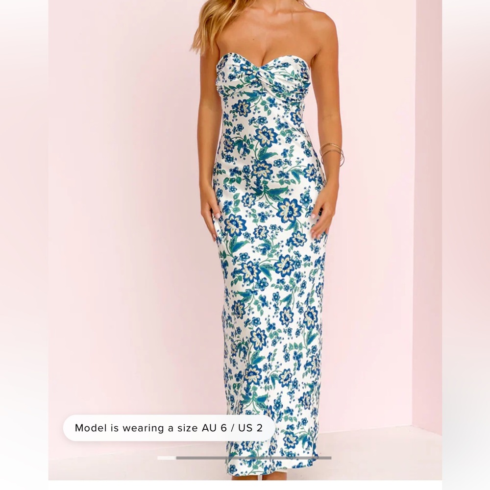 Beginning Boutique White Pants with Blue & Teal Floral Trim